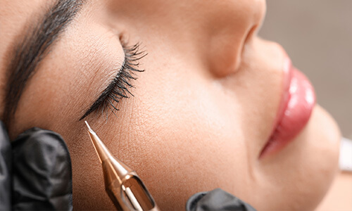Permanente make up eyeliner ooglid