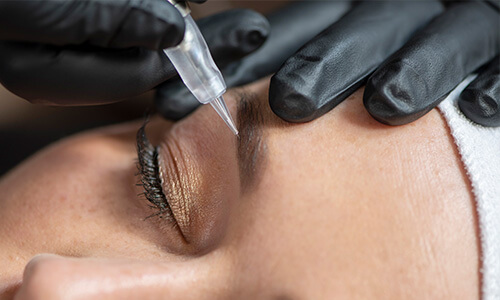 Permanente make up powder brows